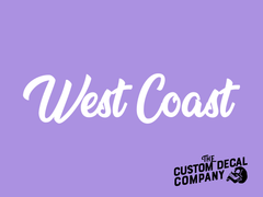 West Coast Script Decal