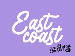 East Coast Script Decal