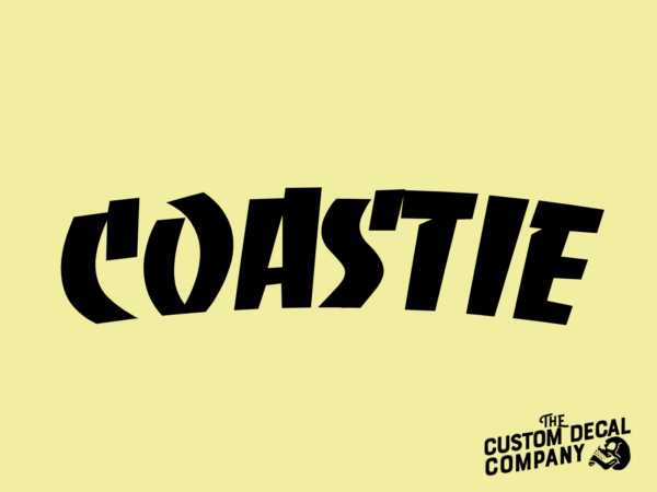 The Original Coastie decal - Black